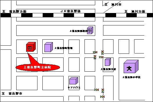 町立病院位置図